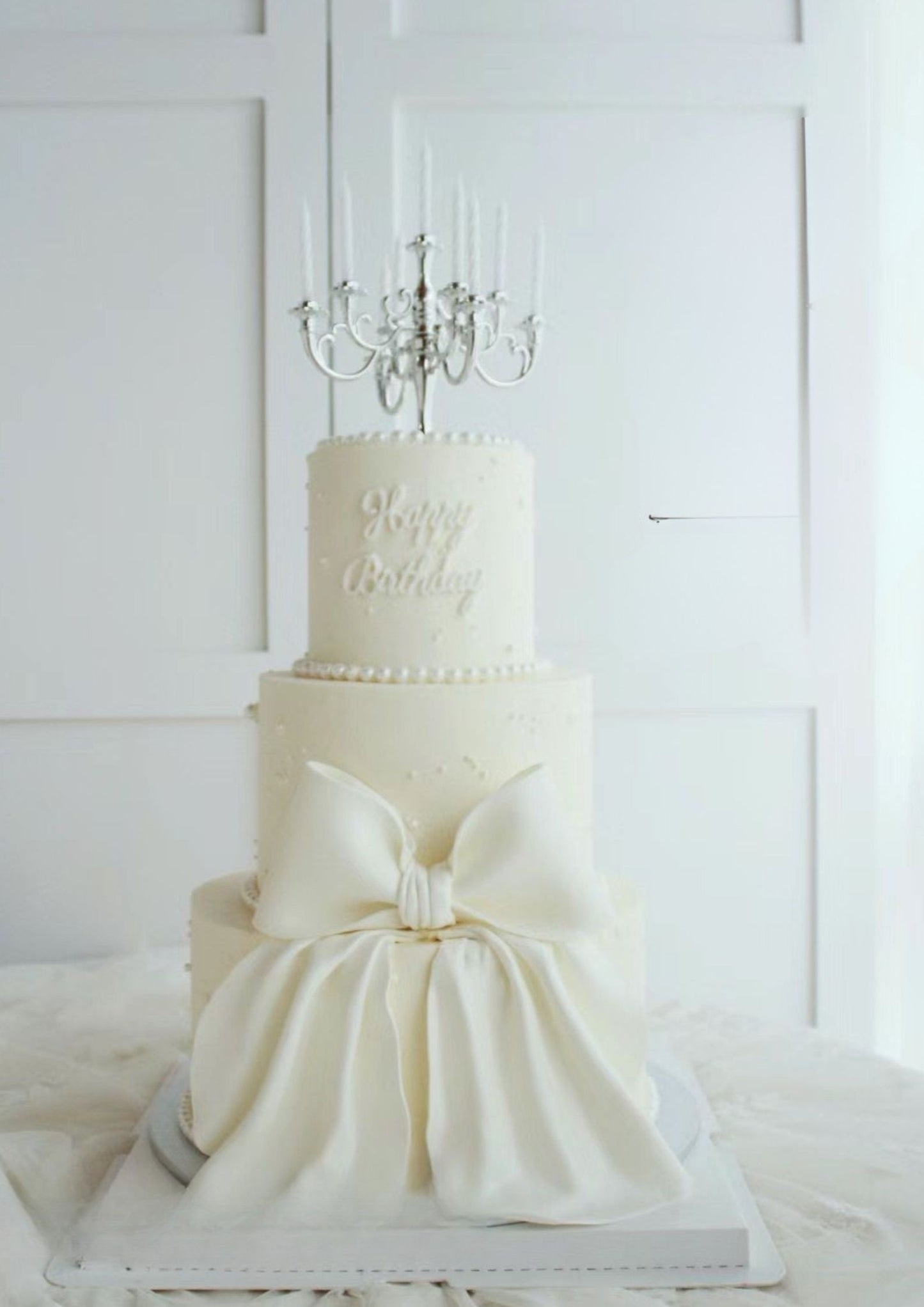 Ribbon Wedding Cake