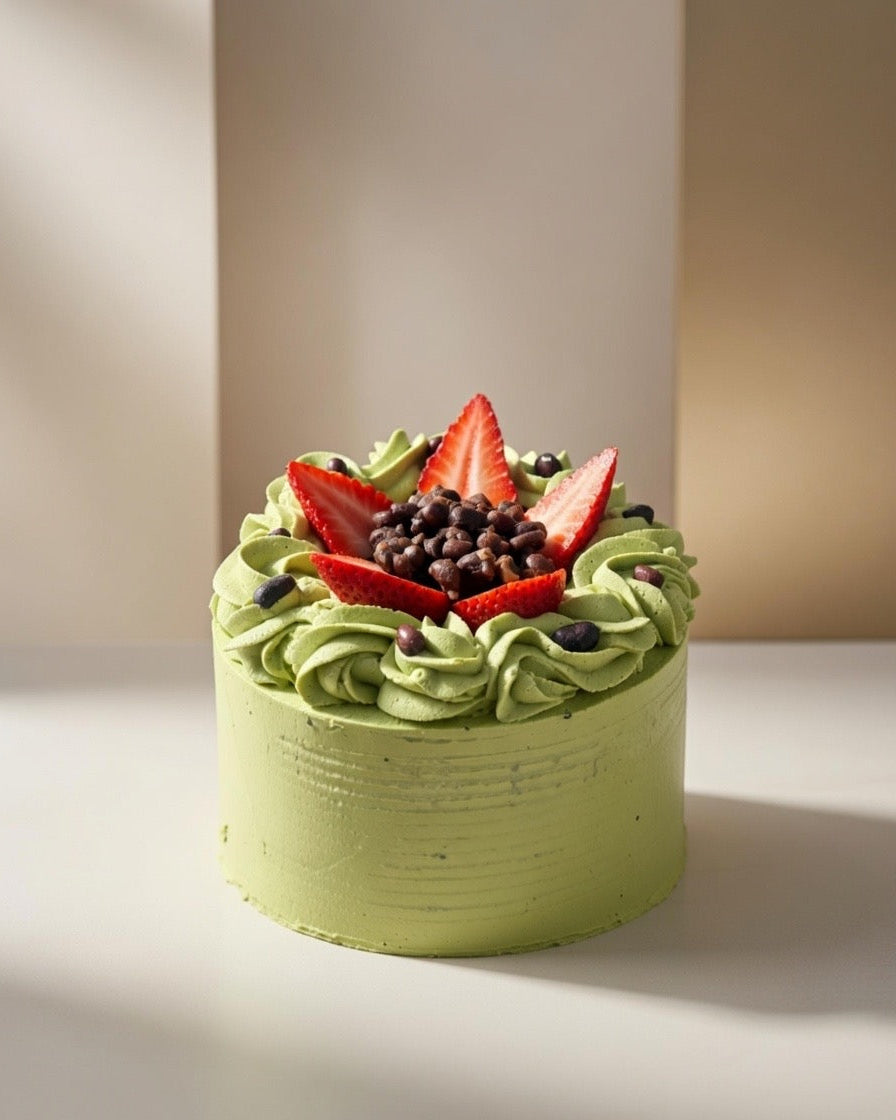 Matcha Red Bean Cake