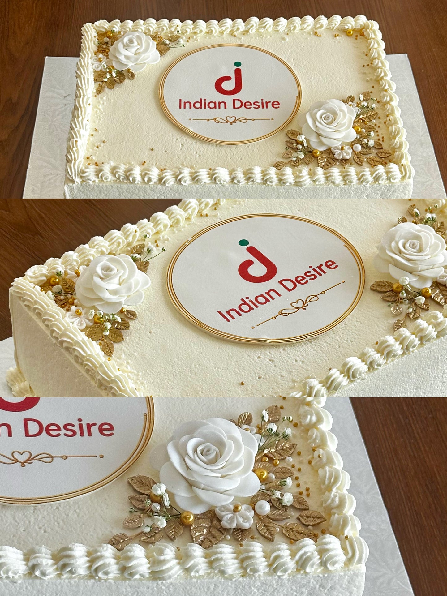 Custom Logo Slab Cake