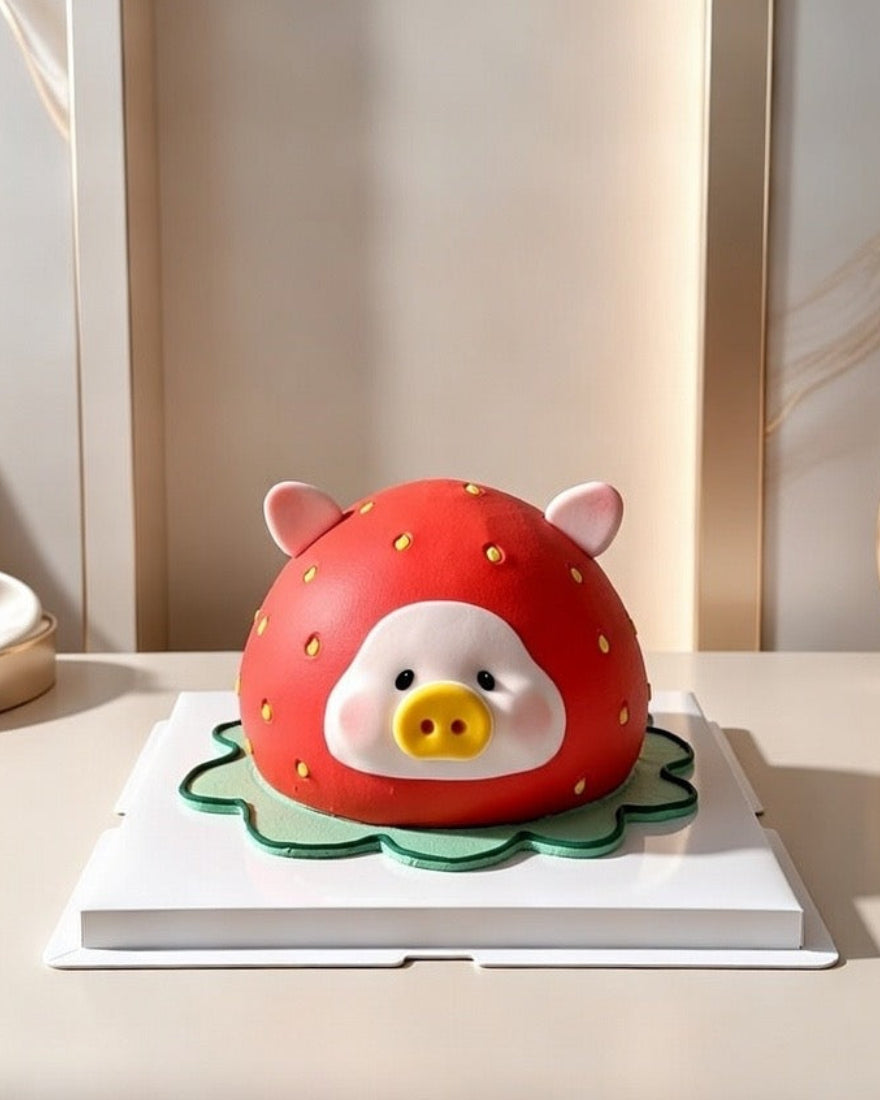 Strawberry Piggy Cake