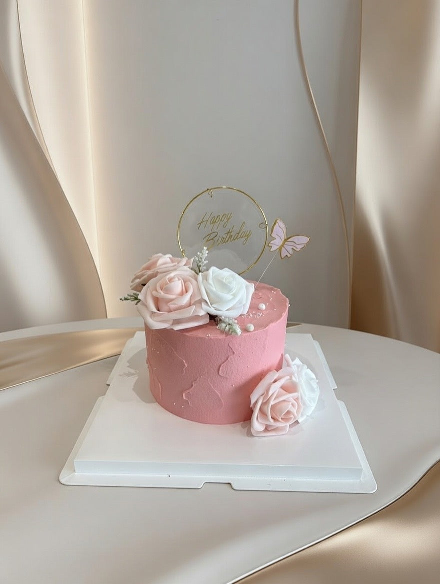 Orange Pink Rose Garden