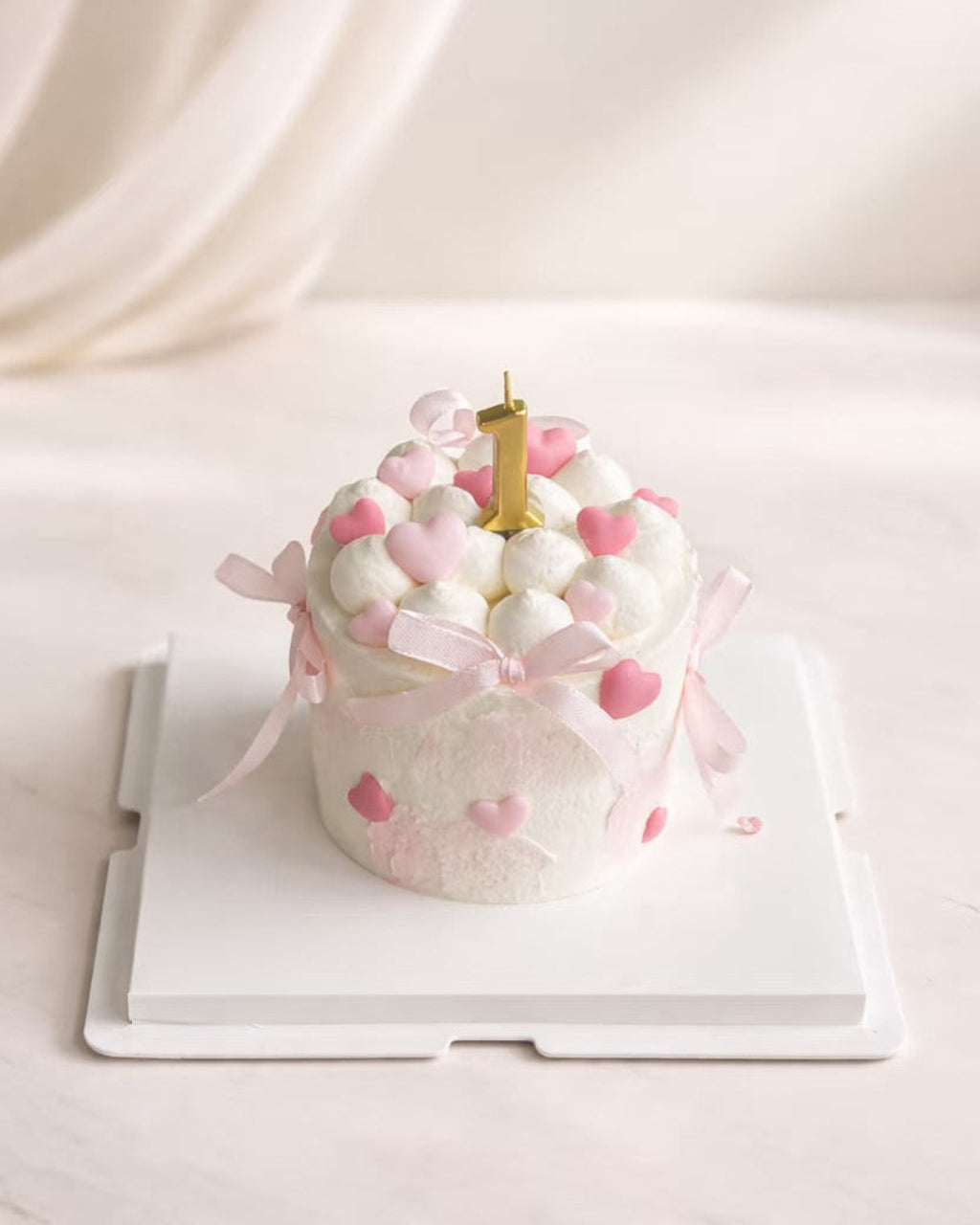 Blushing Hearts Cake