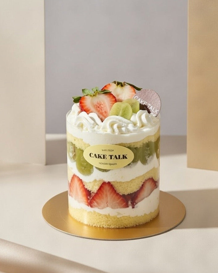 4" Fresh Fruit Cake