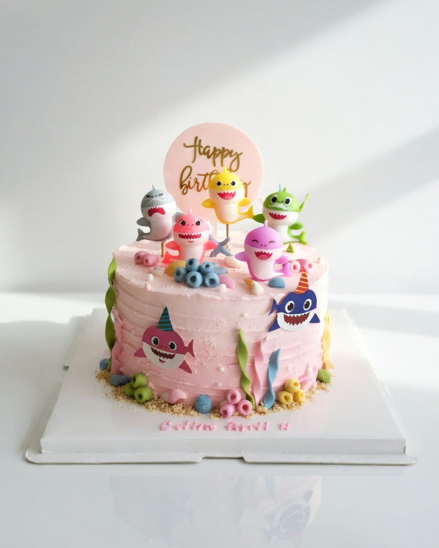 Under the Sea Baby Shark Party Cake