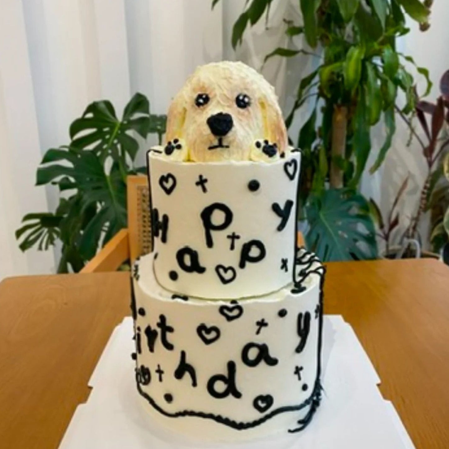 2-Tier Realistic 3D Puppy Cake (5 Inch + 8 Inch)