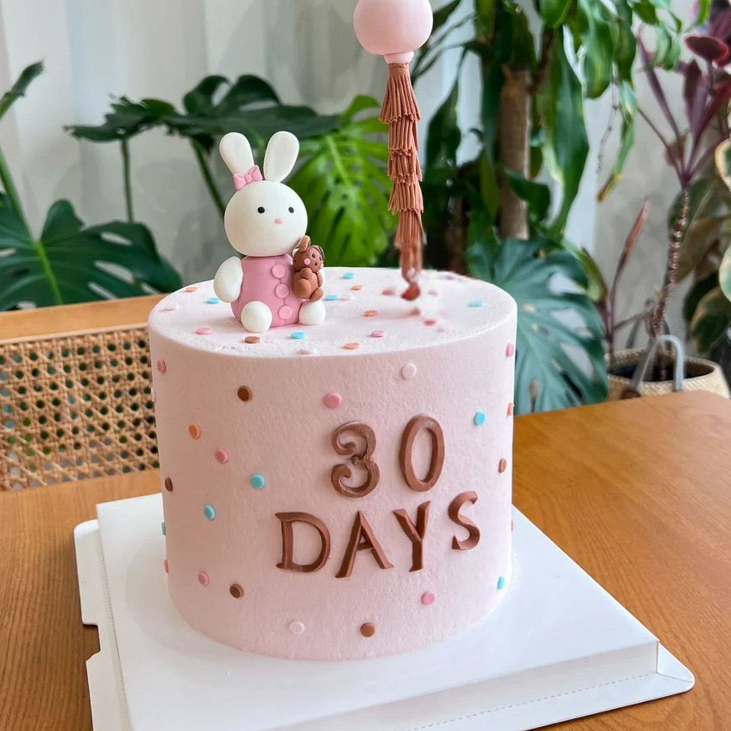 Little Pink Rabbit Custom Cake