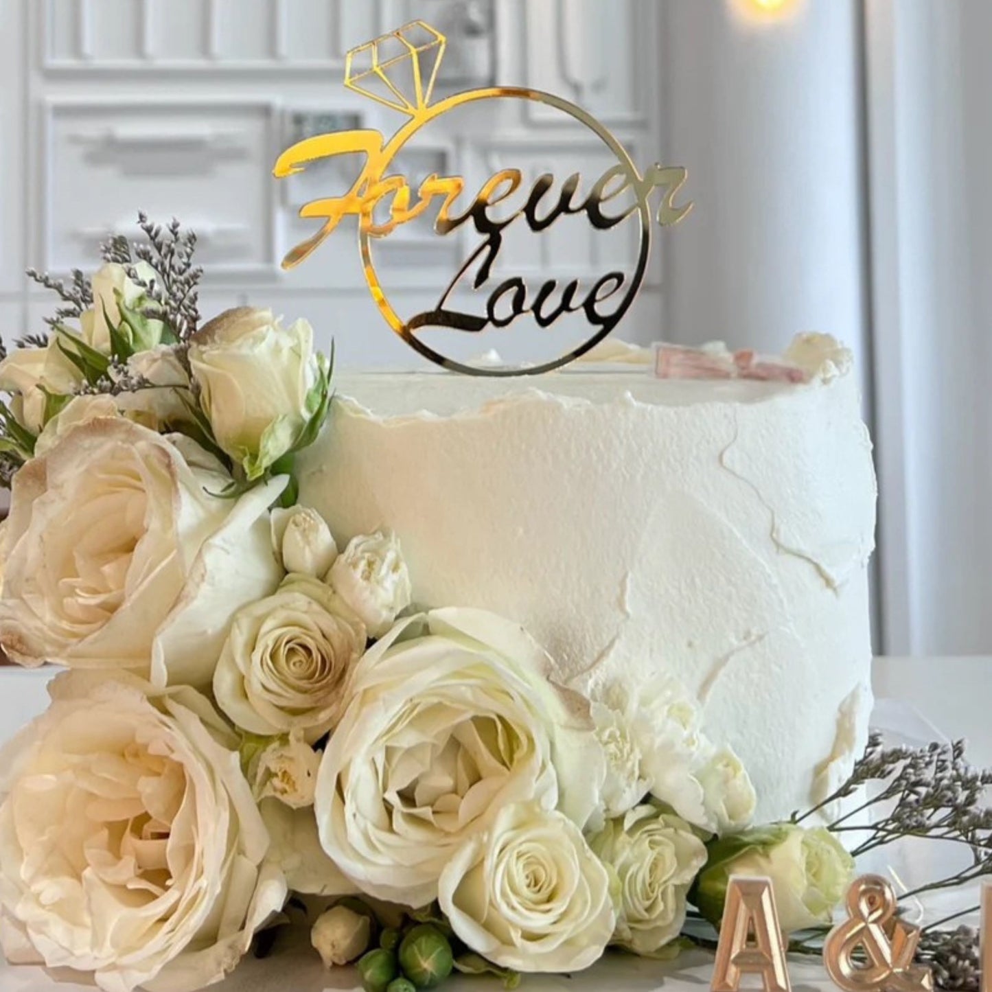White Rose Cake