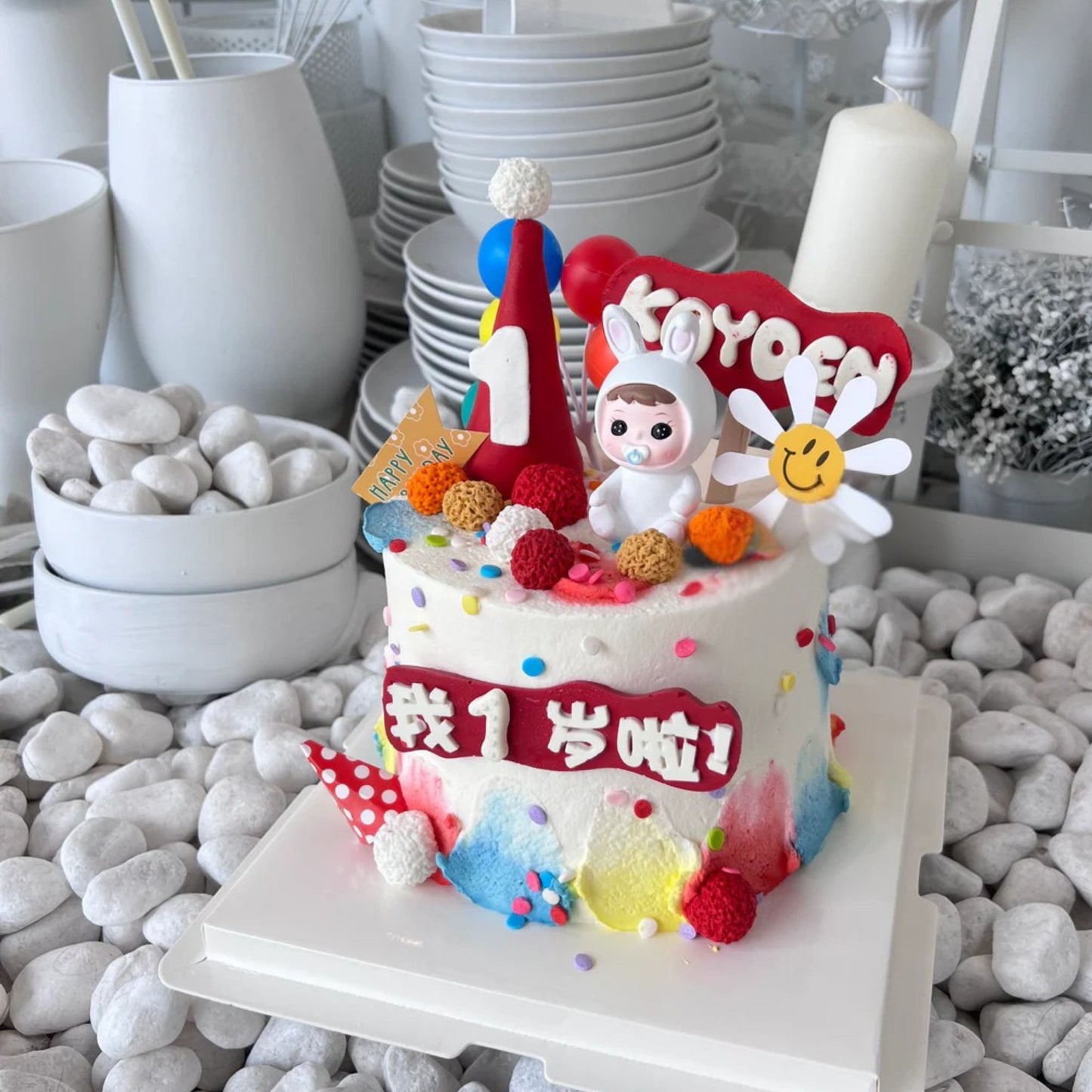Newborn Baby Birthday Cake