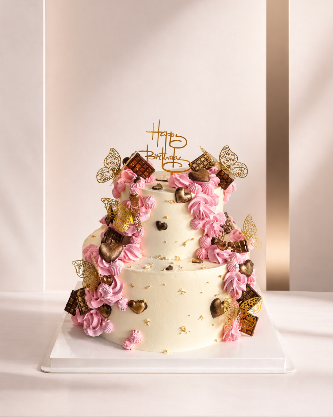 Chocolate Garden Romance Cake