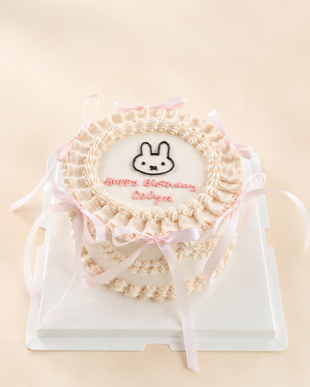 Bunny Ruffle Cake