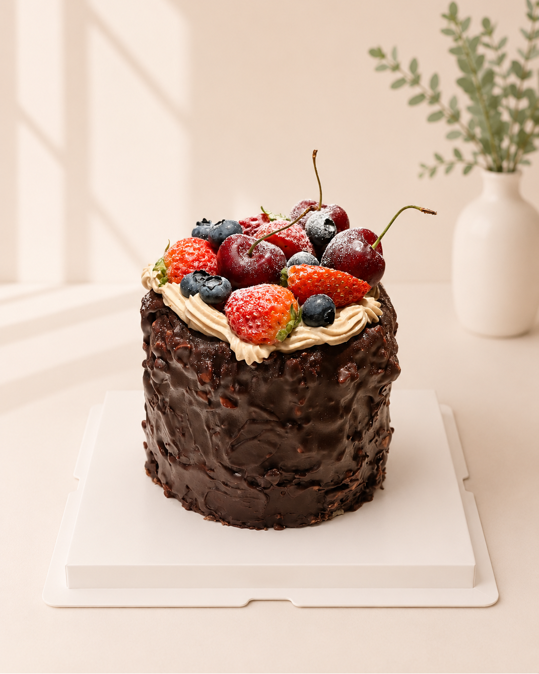 Hazelnut Chocolate Crunch Cake