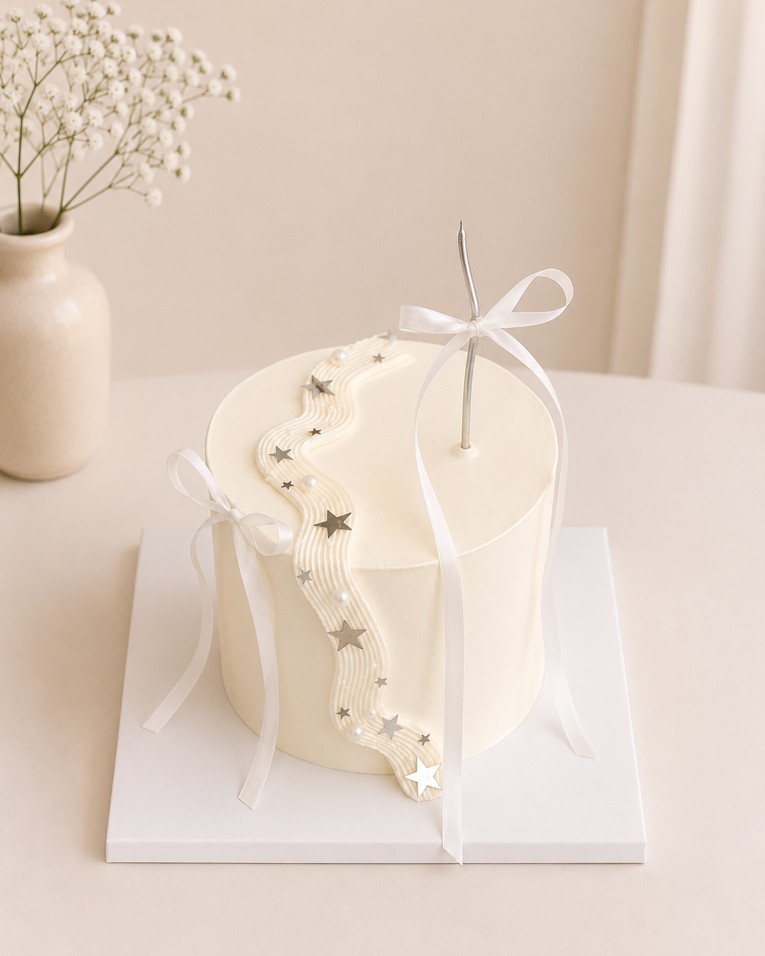 Starlit Ribbon Cake