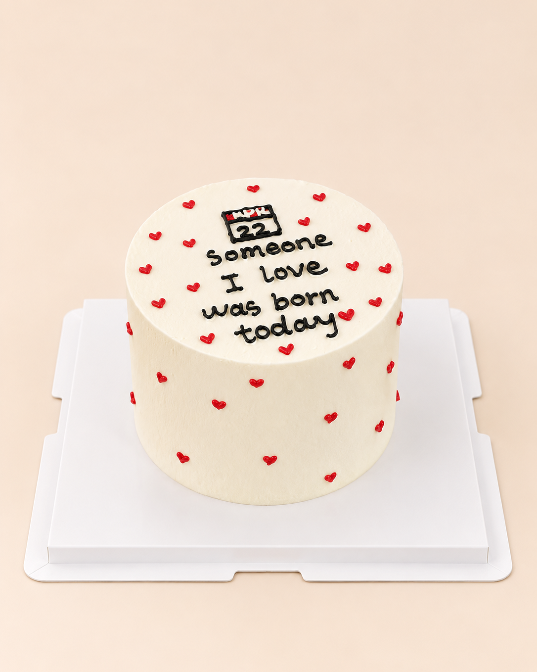 Birthday Love Note Cake