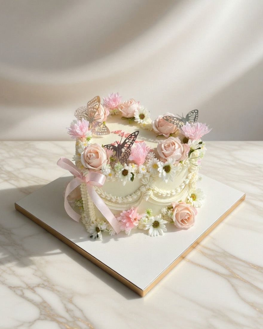 Butterfly Garden Cake