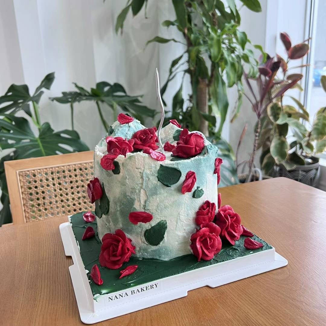 Rose Garden Custom Cake