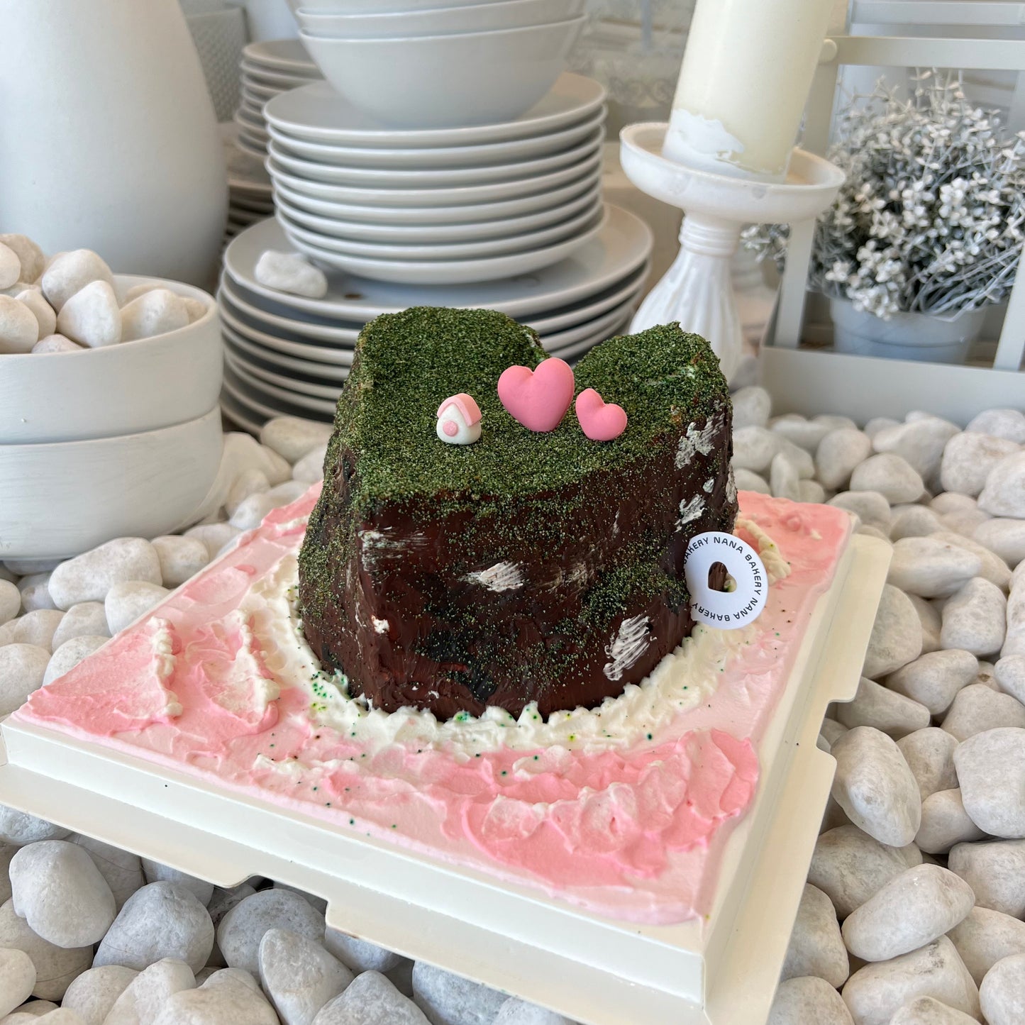 Cliffside Cottage Custom Cake