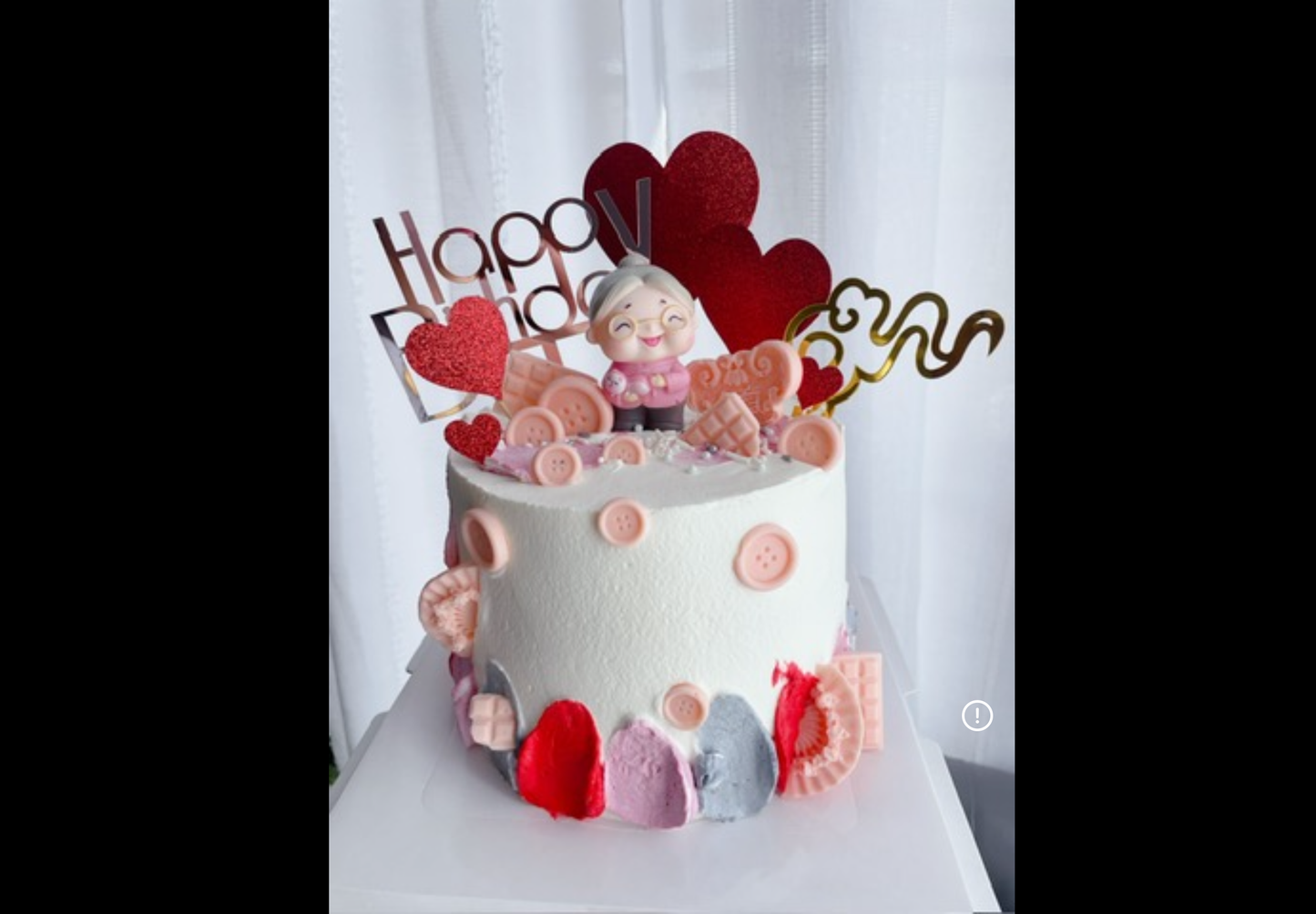 Longevity Birthday Cake for Elderly Lady