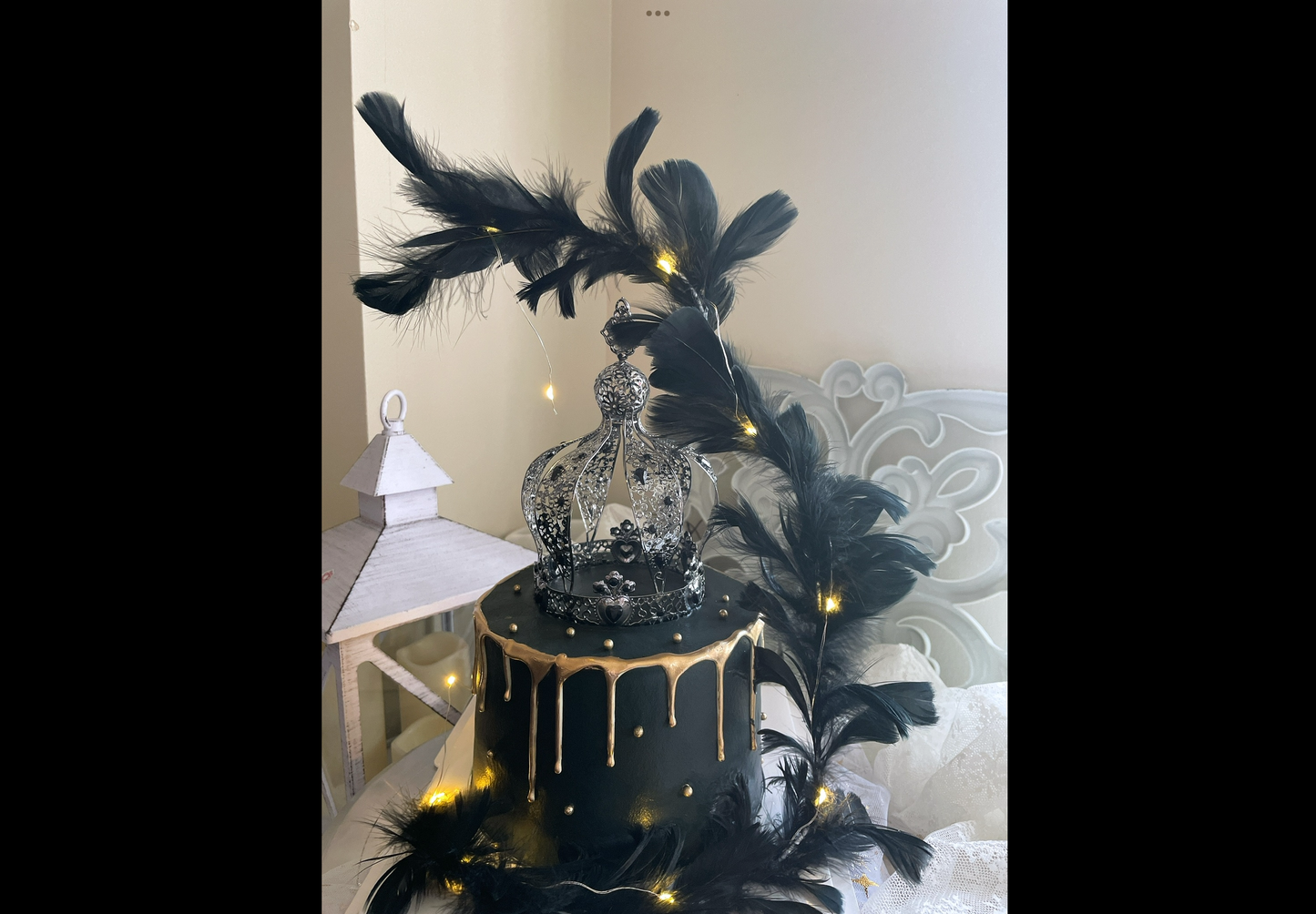Crown Golden Black Cake