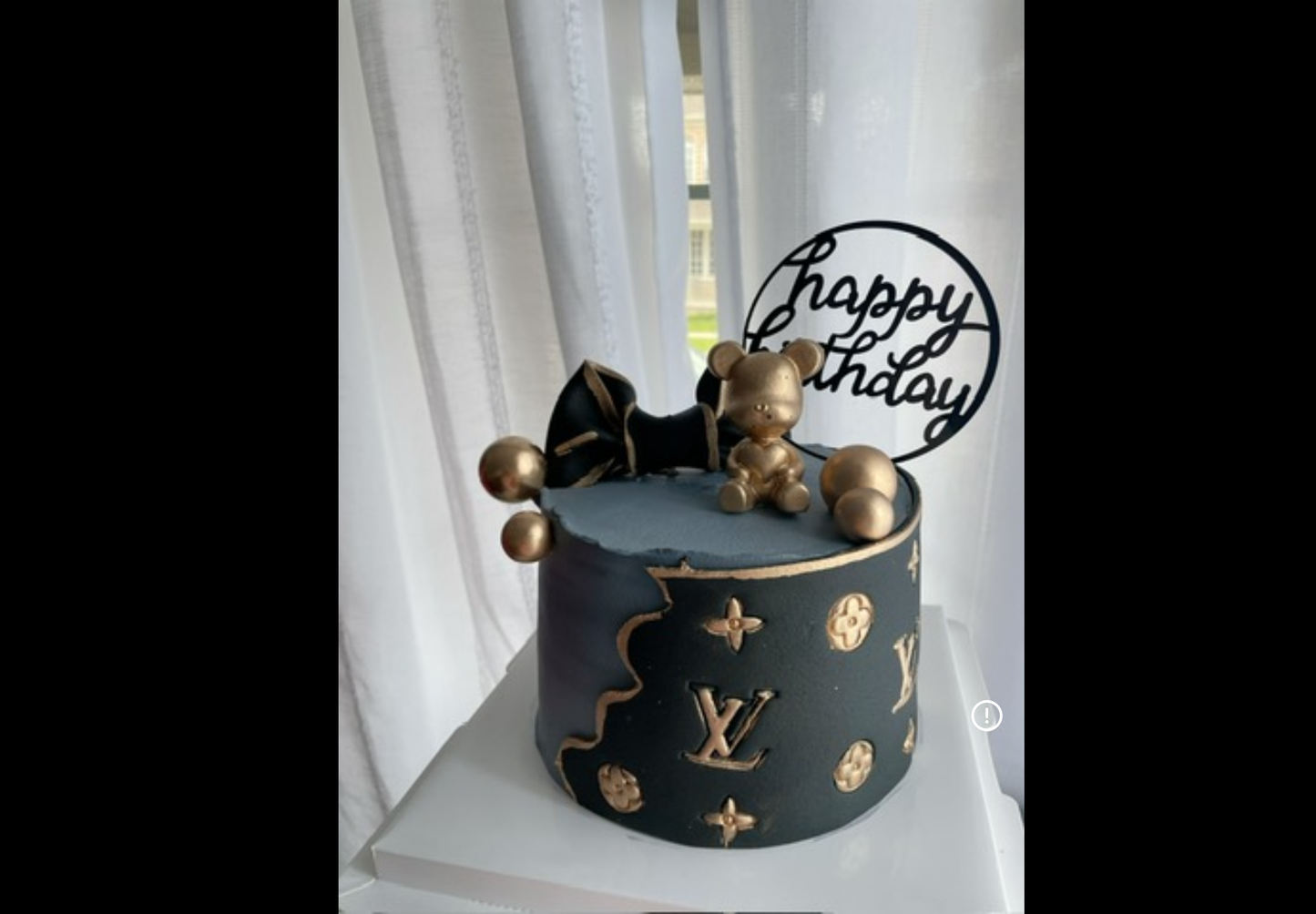 Black Gold Custom Brand Cake