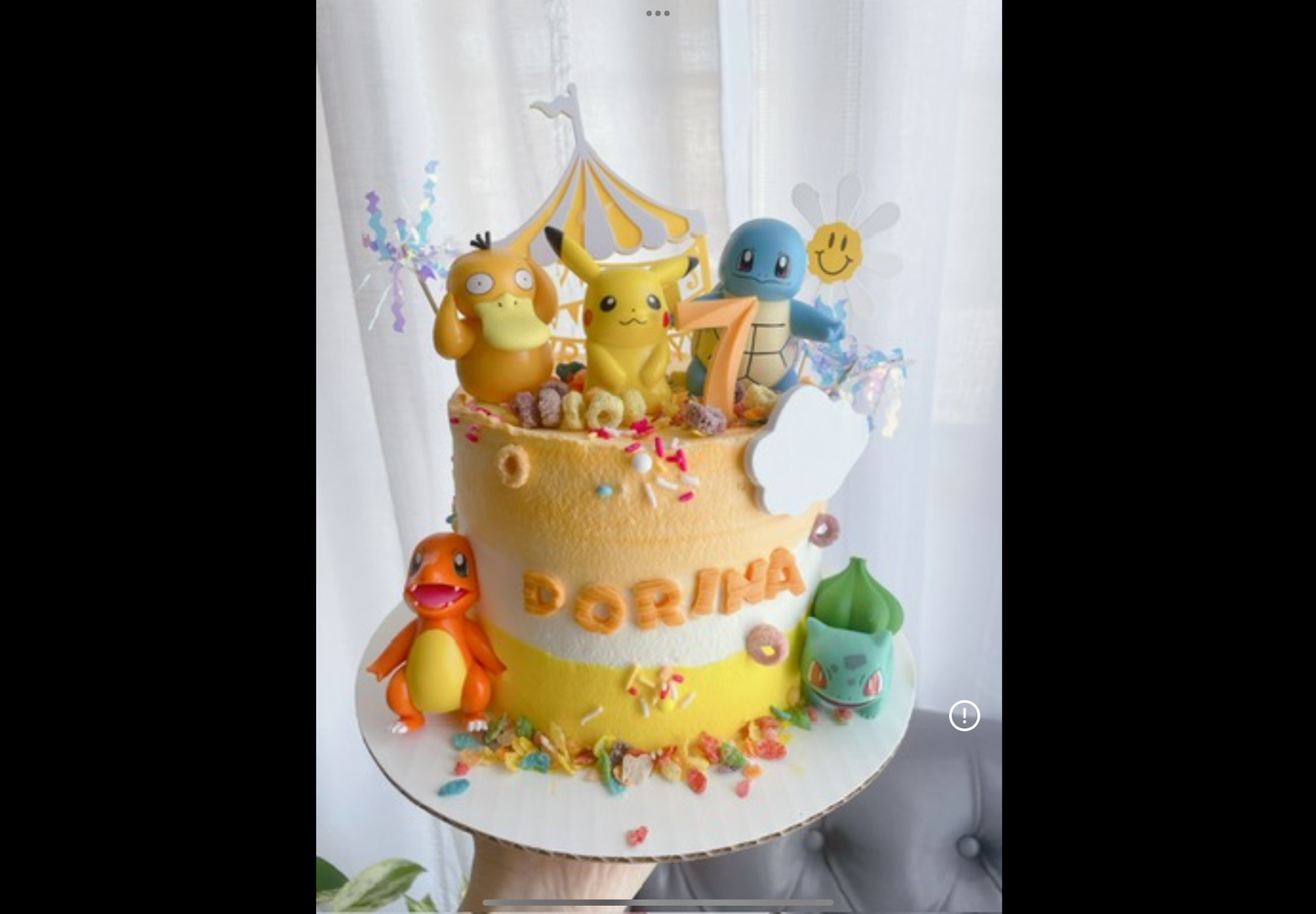 Pokémon shaped Custom Cake