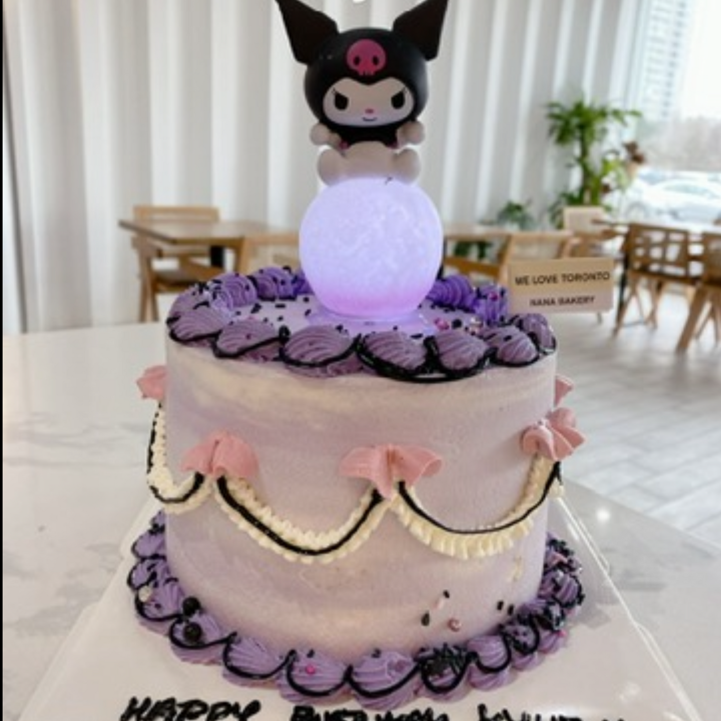 Kuromi Shaped Cake
