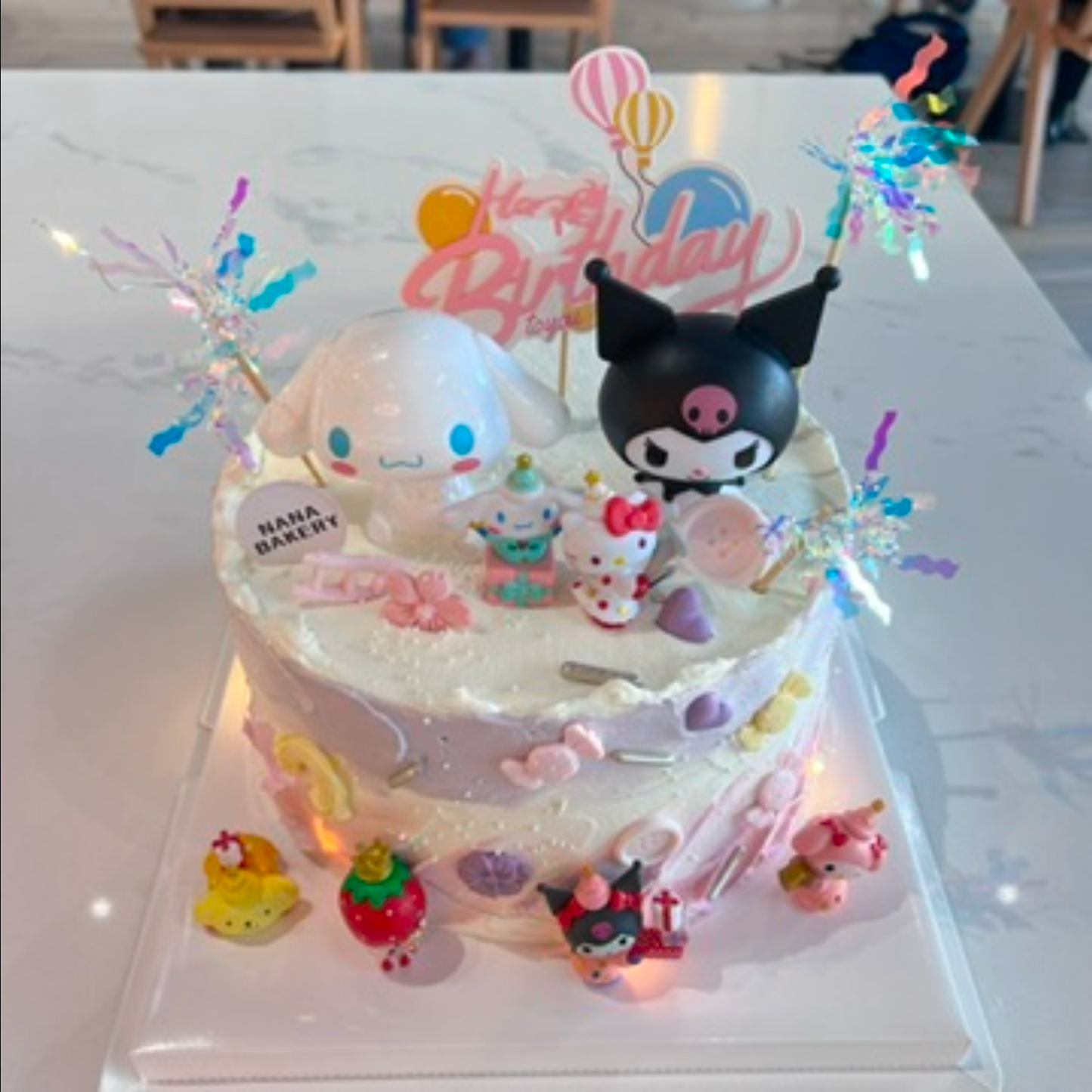 Kuromi Shaped Cake