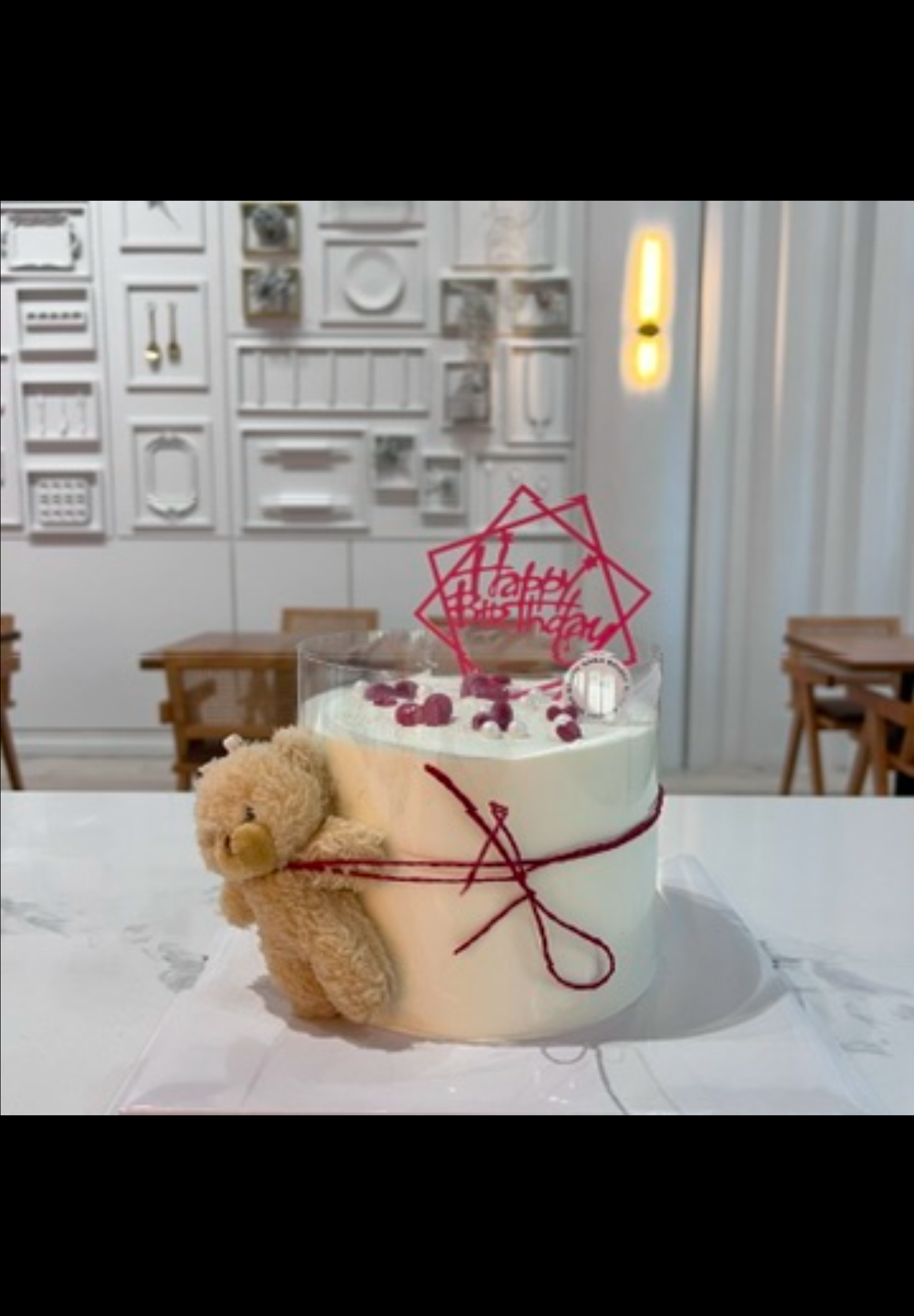 真正的泰迪熊雕像蛋糕