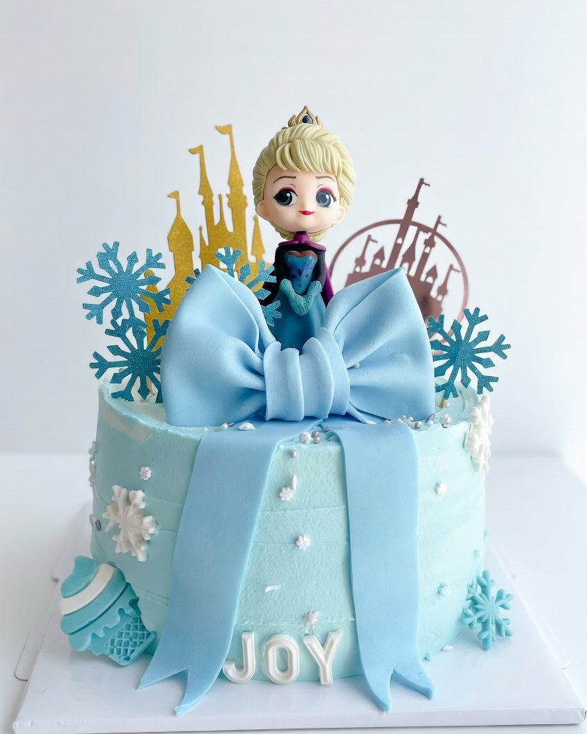 艾莎冰雪奇缘梦幻蛋糕