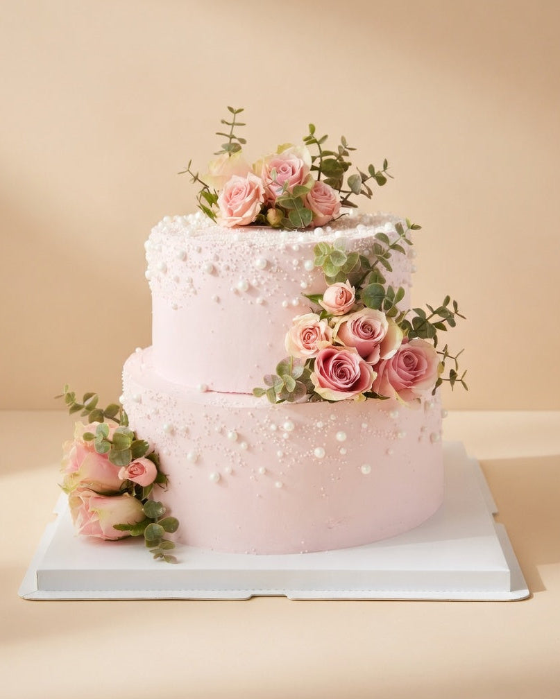 Blush Garden Cake