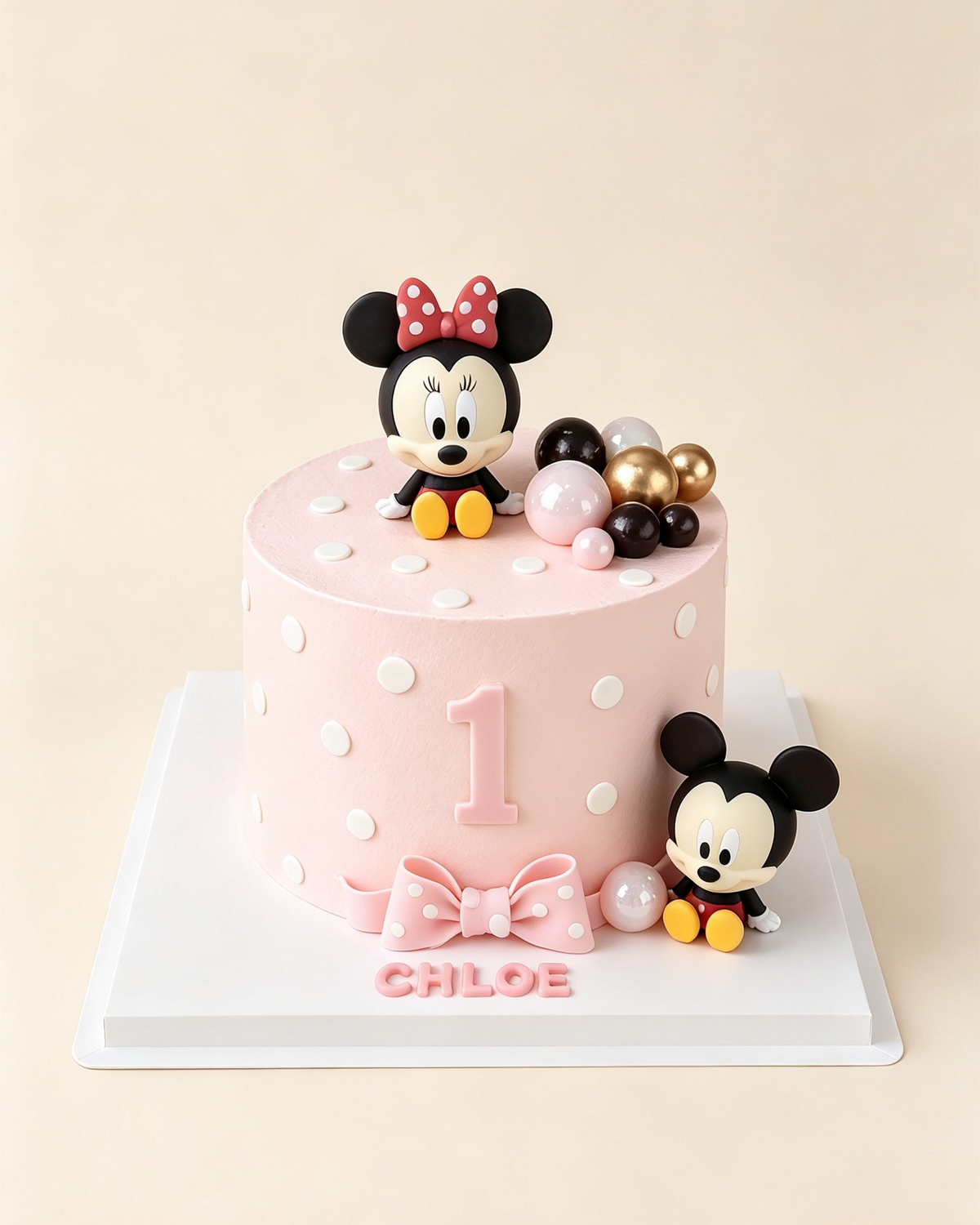 Disney Polka Dot Cake