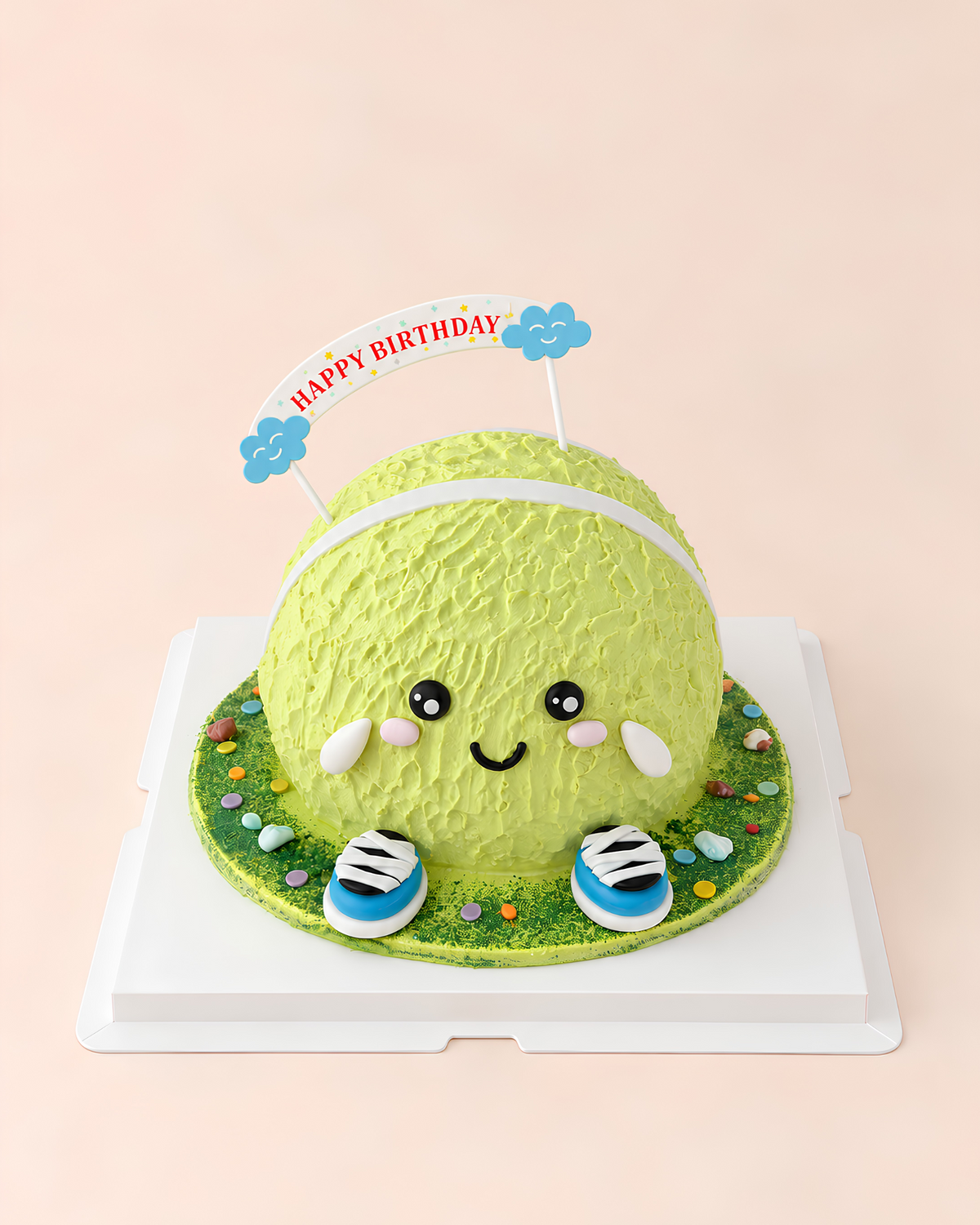 Tennis Ball Buddy Cake