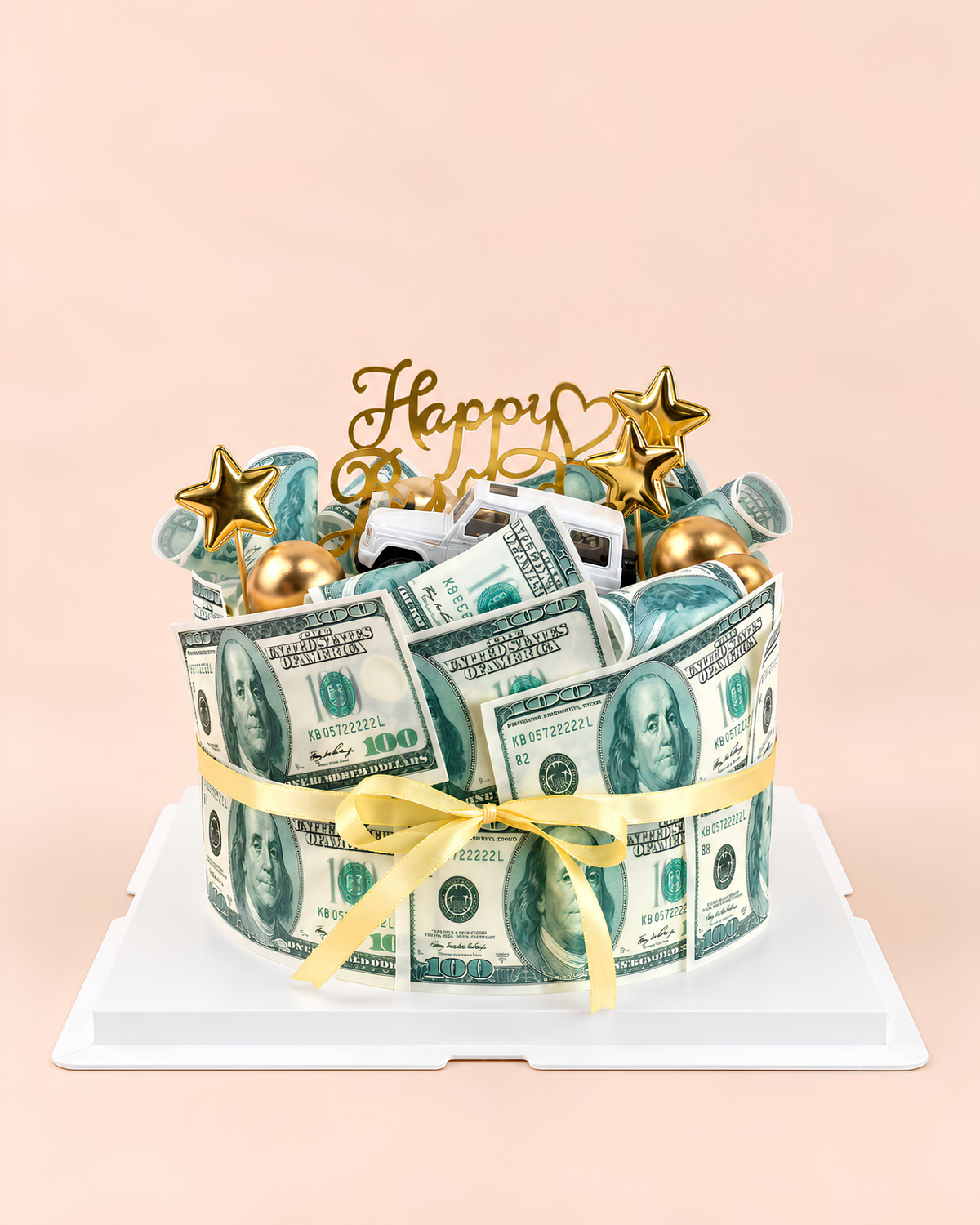 Money Bouquet Cake
