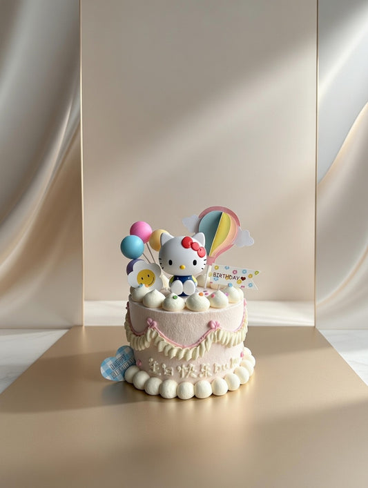 Hello Kitty Balloon Cake