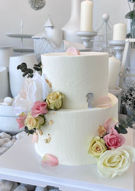 Flowers Elegant Wedding Cake