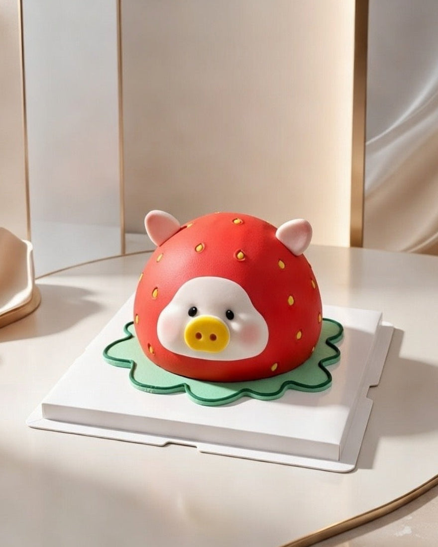 Strawberry Piggy Cake