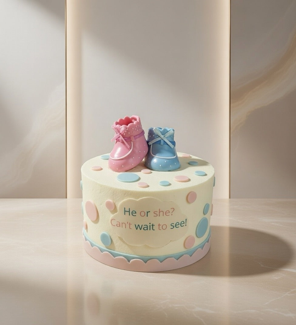 Baby Gender Reveal Cake