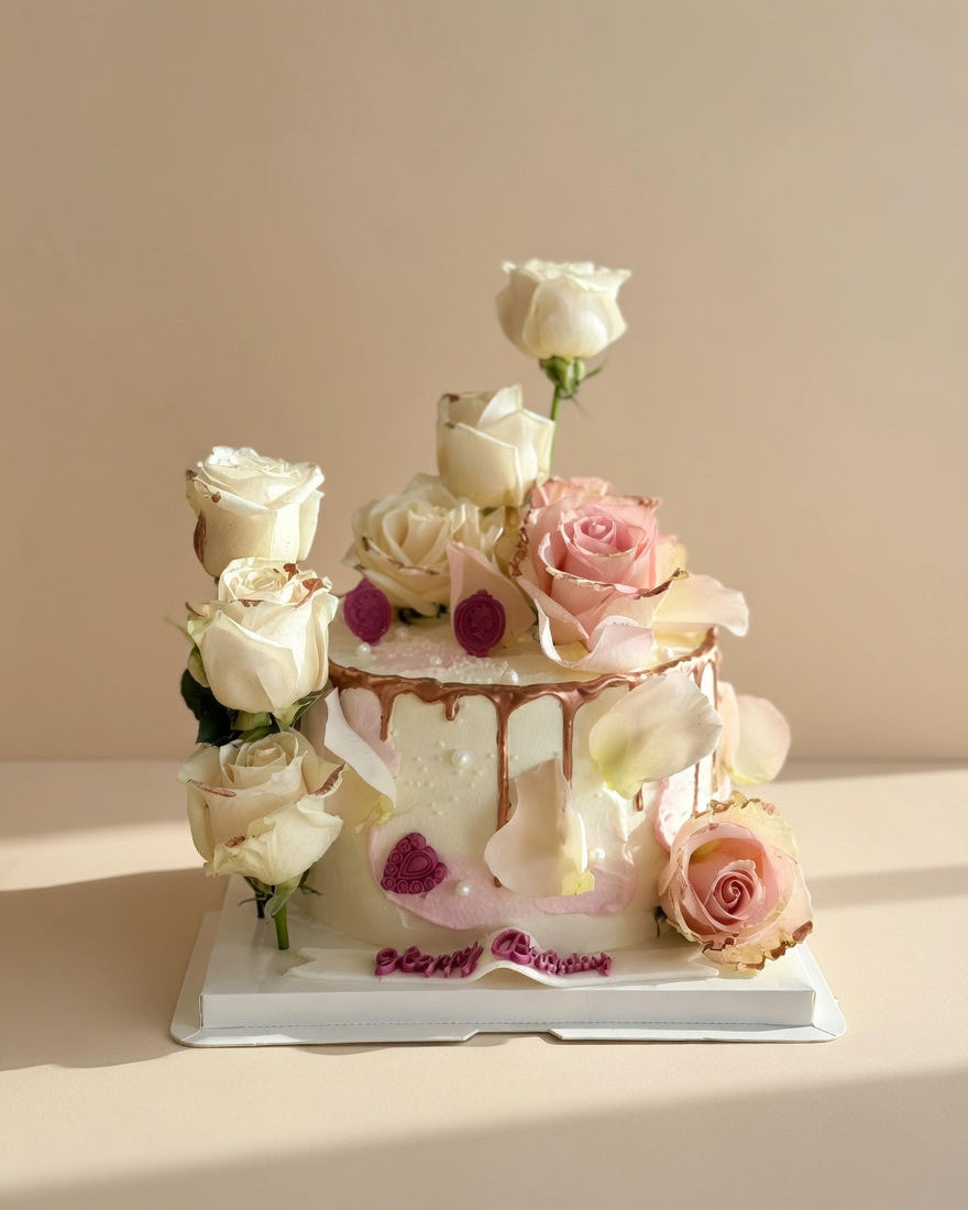 Blush & Copper Cake