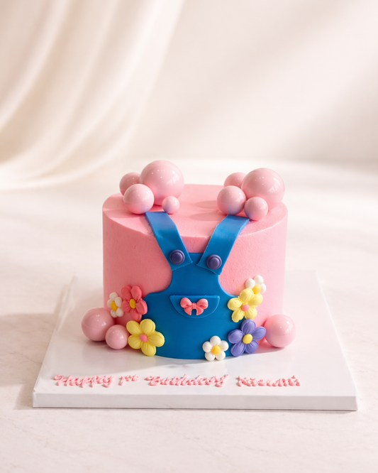 Sweet Daisy Overalls Cake