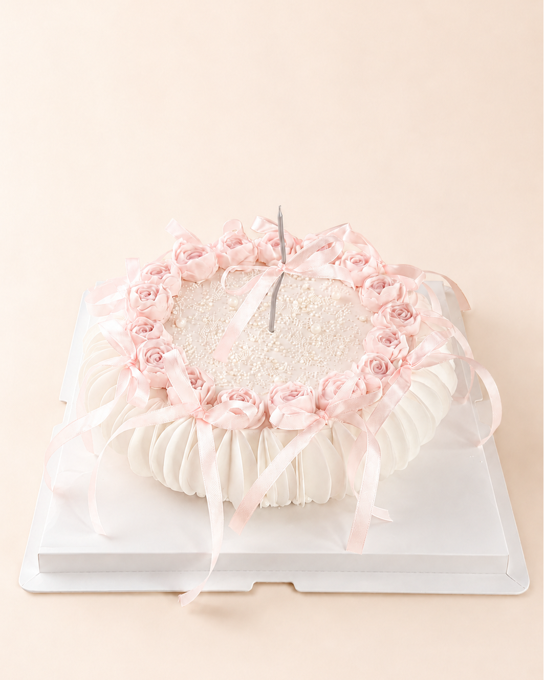 Pink Rosette Cake
