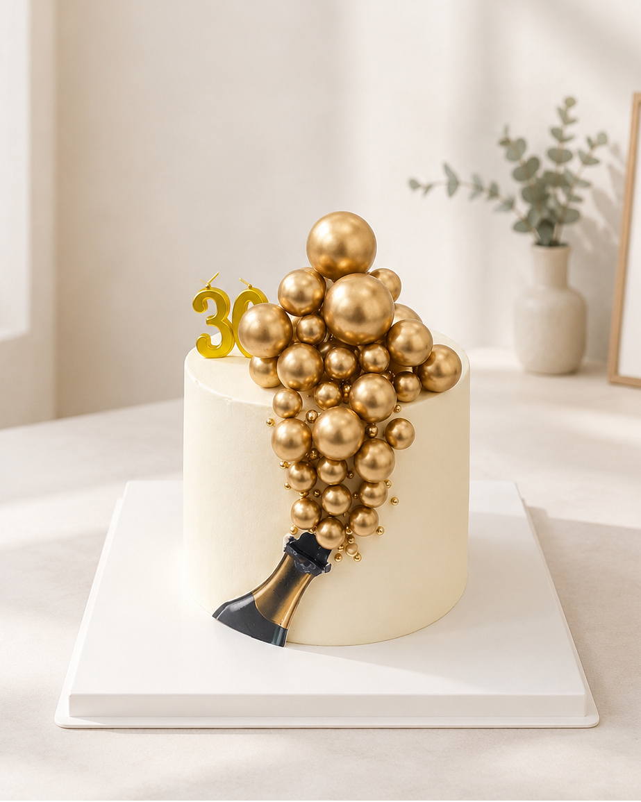 Champagne Toast Cake