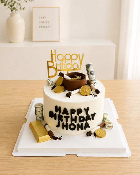 Money & Cigarette Cake