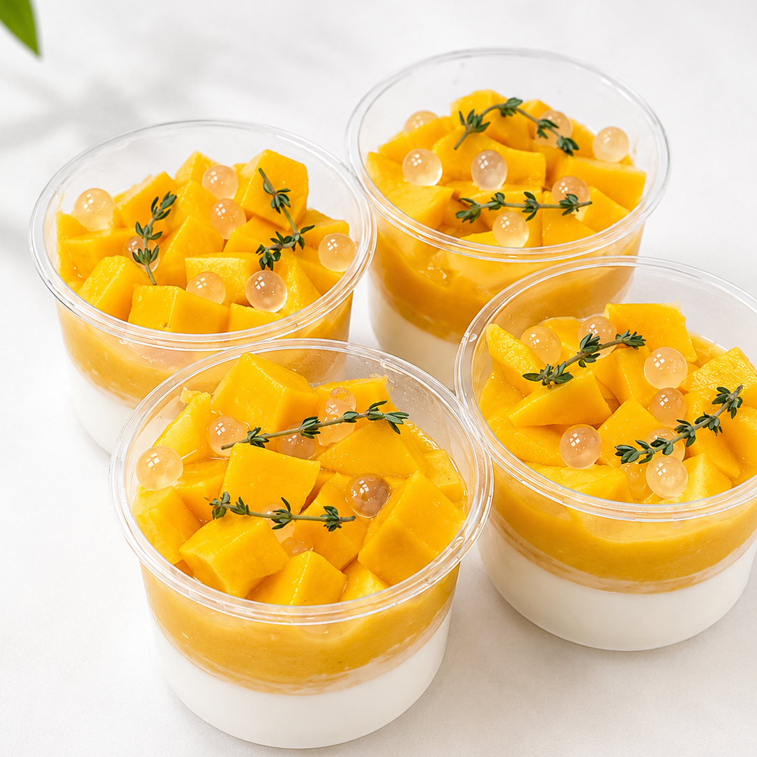 Mango Coconut Pudding