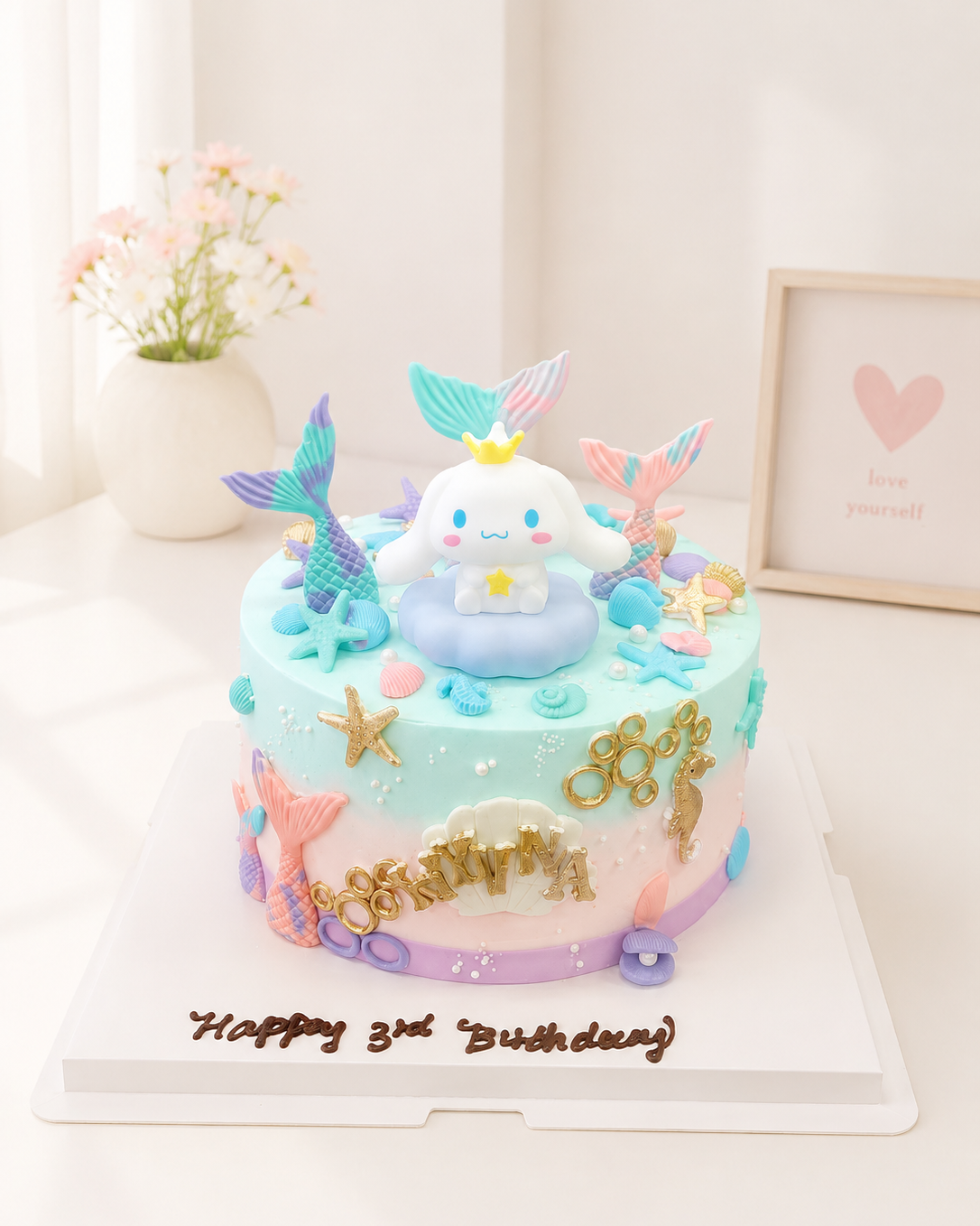 Mermaid Cinnamoroll Cake