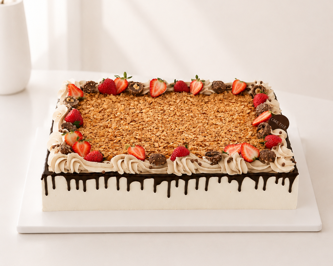 Ferrero Rocher Chocolate Slab Cake