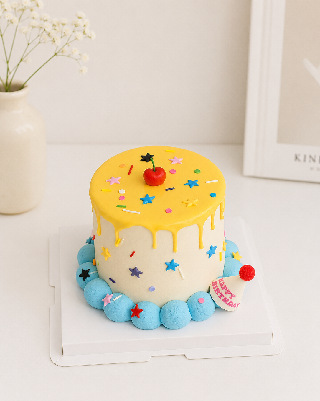 Cherry Confetti Cake