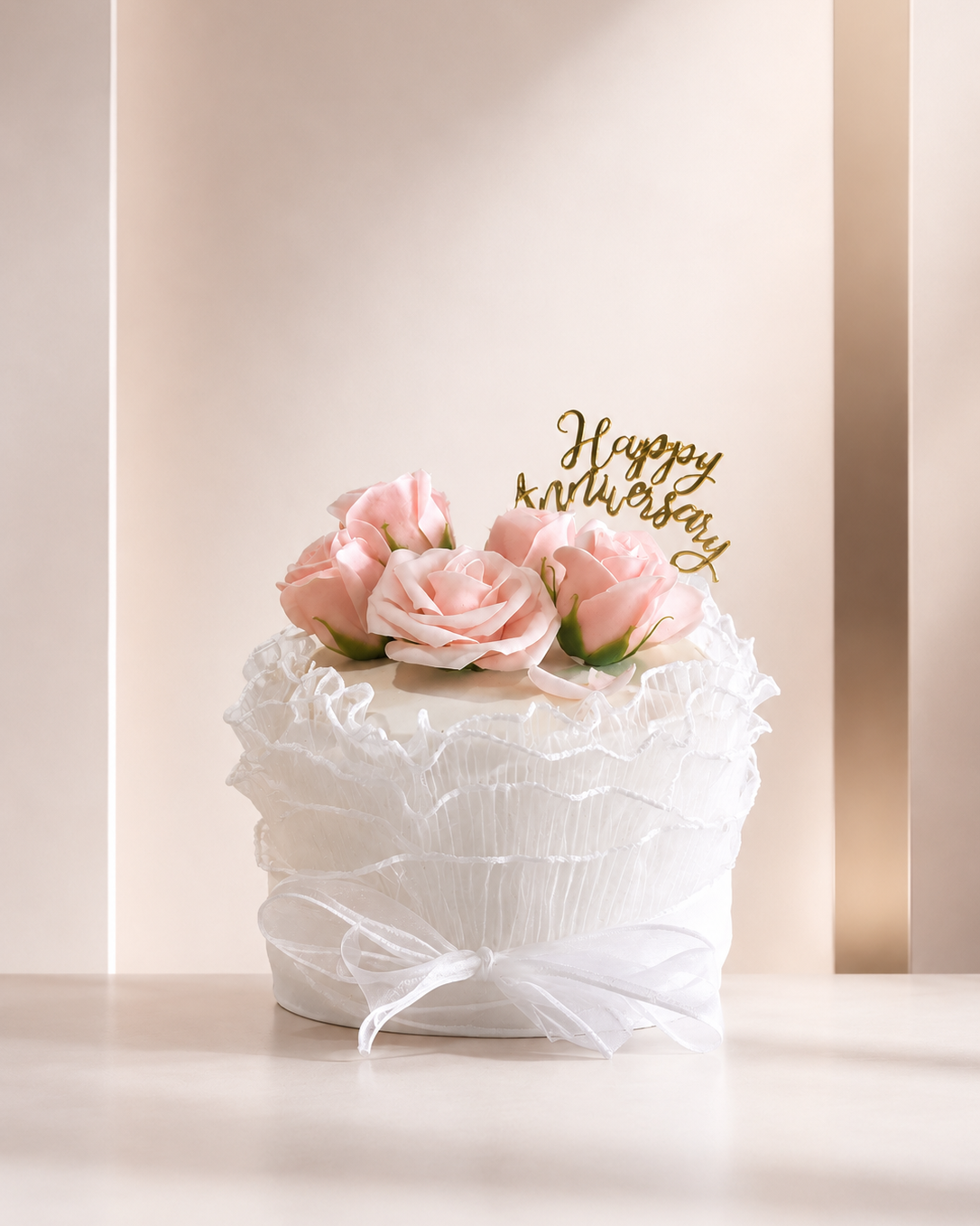 Rose Ribbon Cake