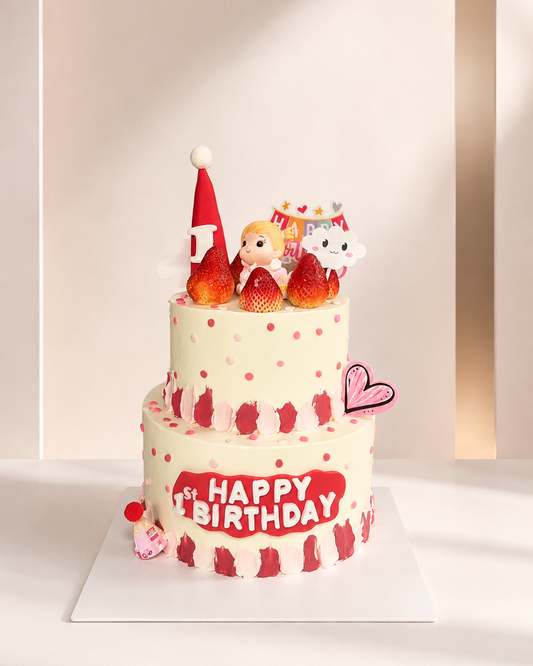 Little Strawberry Party Cake