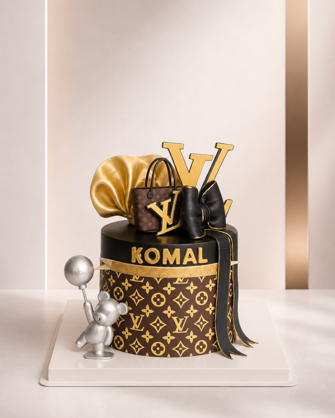 Monogram Luxe Cake