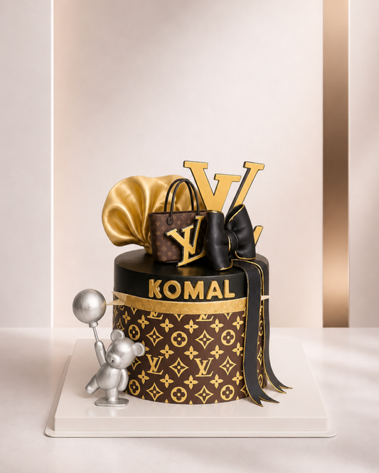 Monogram Luxe Cake
