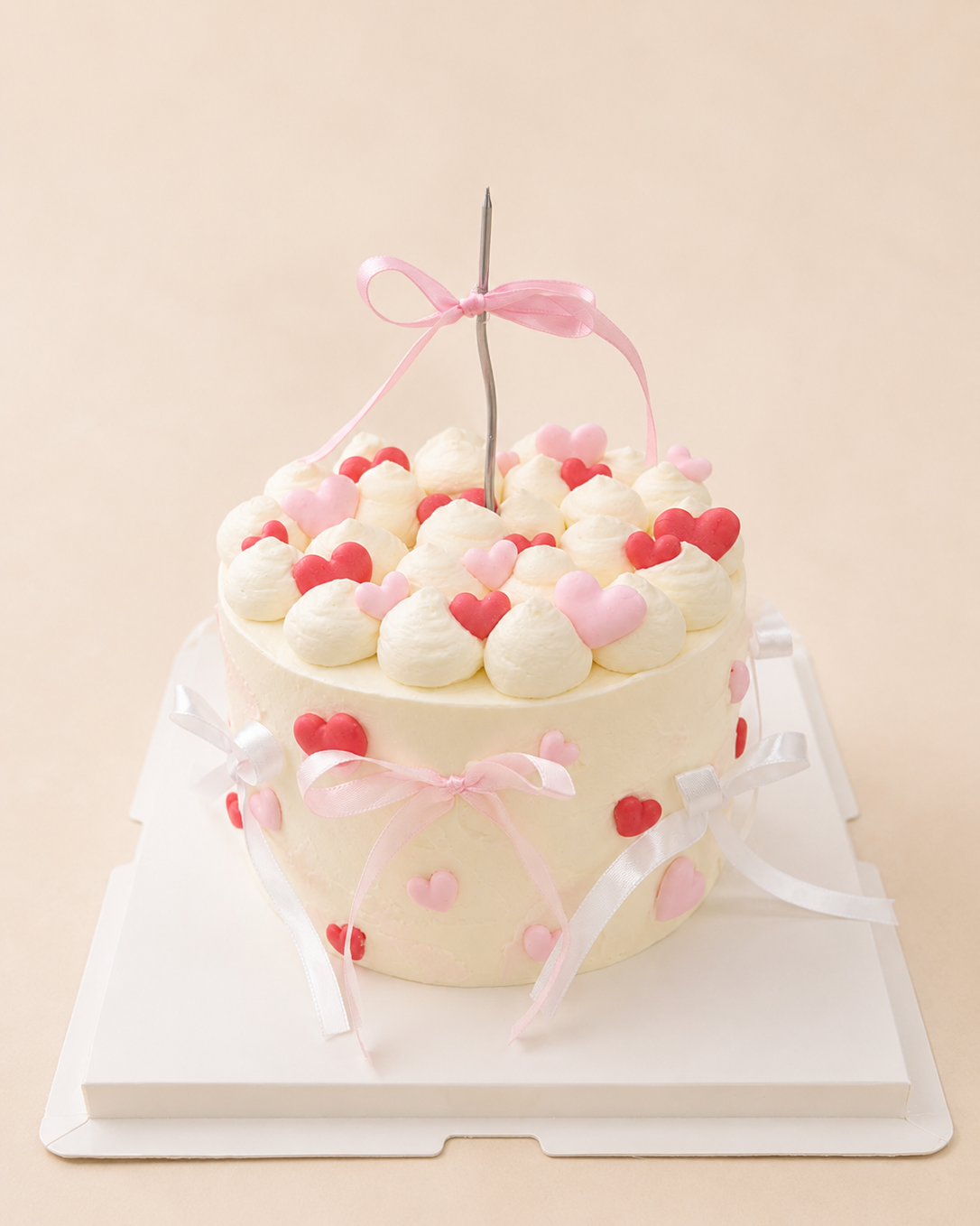 Blushing Hearts Cake